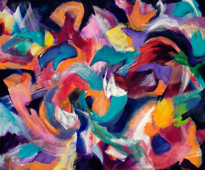 “Butterfly Field” acrylic, 48" x 40"  $1000