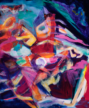 "Citadel" acrylic, 40" x 48" $1000