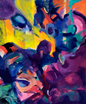 "DJ's Locker" acrylic, 40" x 48" $1000