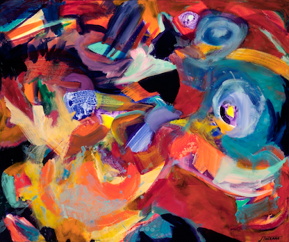 "Imp Amok" acrylic, 48" x 40" $1000