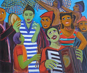 "It Takes a Village" acrylic, 48" x 40" $1500
