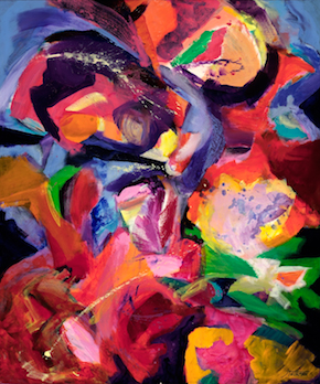 "Juicy Jungle" acrylic, 40" x 48" $1000 