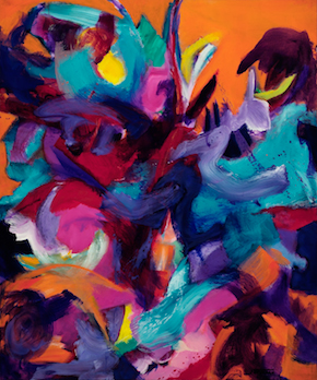 "Phoenix Rising" acrylic, 40" x 48" $1000 