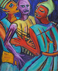 "Prurients" acrylic, 40" x 48" $1500 