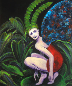 "Sprite" acrylic, 48" x 40" $1800