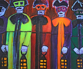 "Veneziani" acrylic, 40" x 48" $1500 