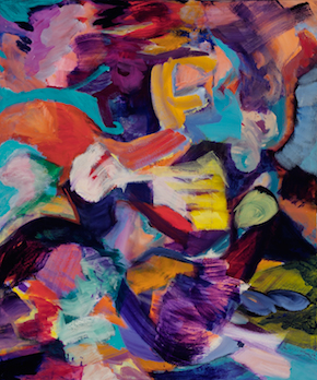 "Wrath of Hera" acrylic, 40" x 48" $1000 